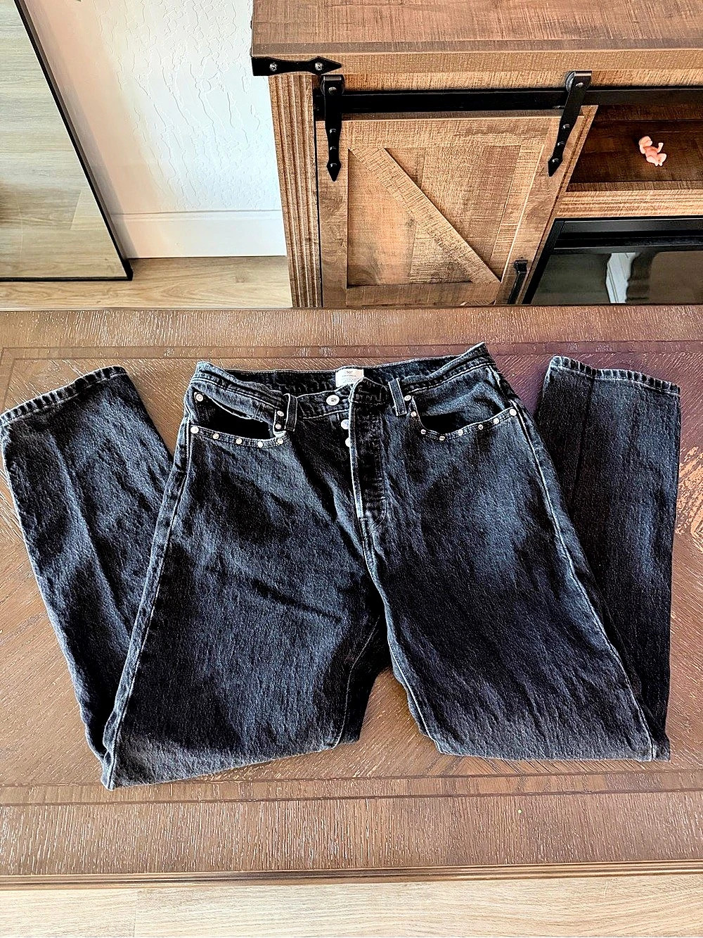 Levi's 501 '90s Studded Jeans Black